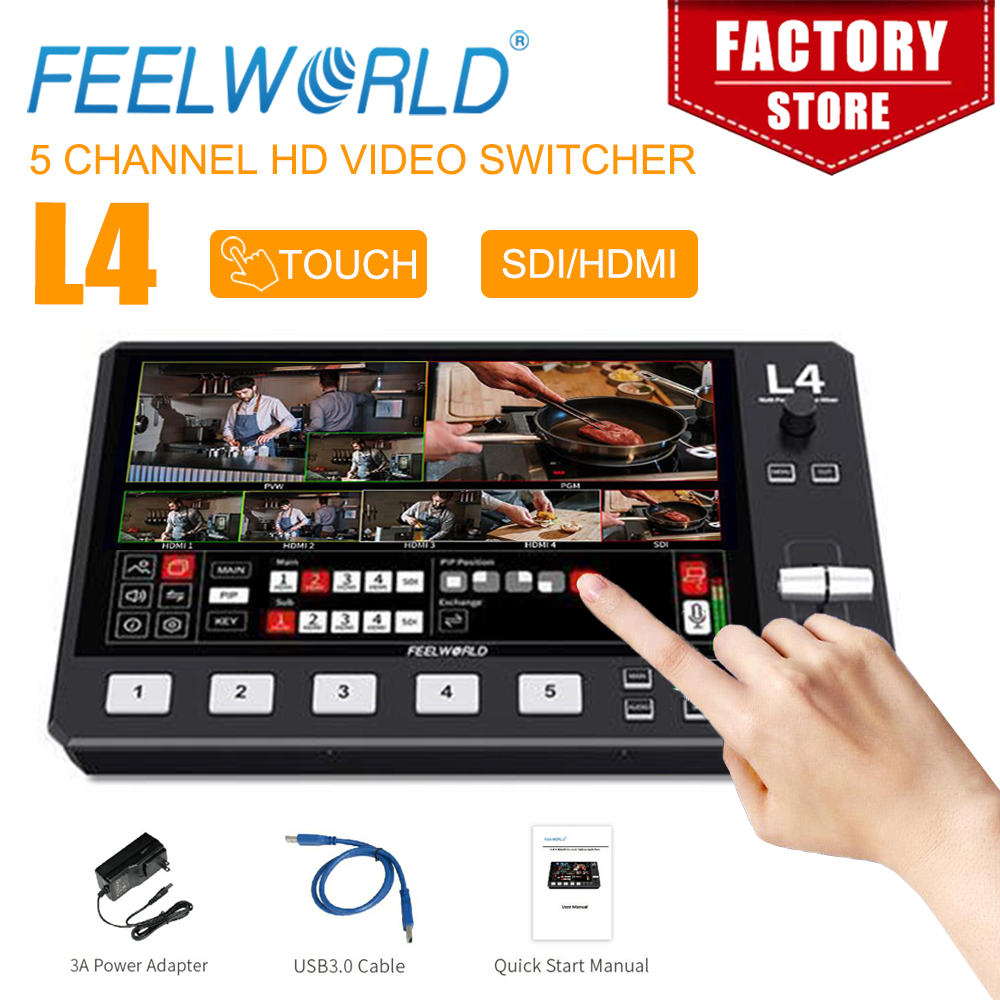Hdmi Cable - FEELWORLD L4 Switcher per Mixer Video