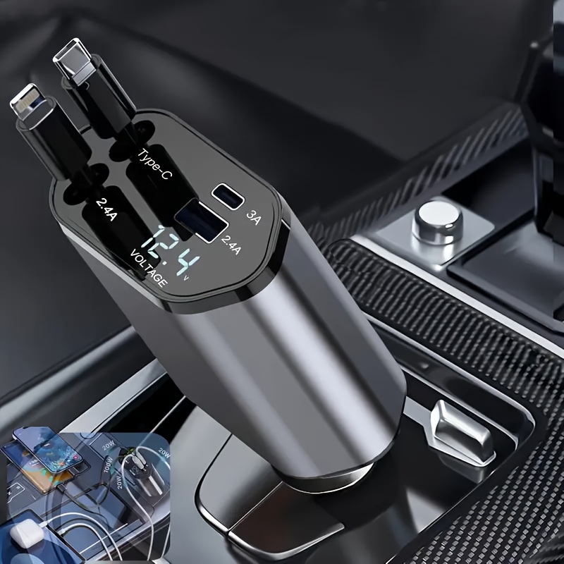 Usb C Hub - Caricatore Rapido per Auto 4 in
