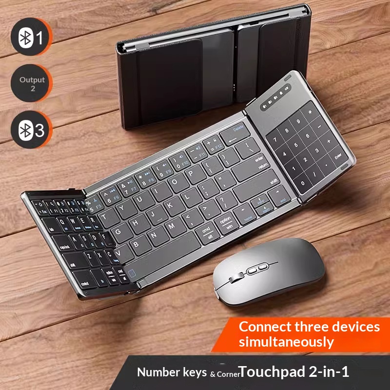 Laptop Mouse - Tastiera Bluetooth wireless Mengzu Tri Fold